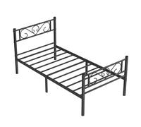 VASAGLE Single Bed Frame Metal Bed Frame, Fits 90 x 190 cm Mattress RMB061B01