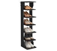 VASAGLE Slim Shoe Rack, Narrow Shoe Storage Organiser, 6-Tier Shoe