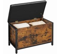 Vasagle Storage Box Padded Seat Lid Rustic Brown/Black