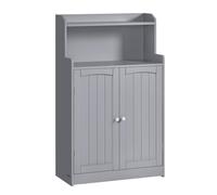 Vasagle Storage Cabinet 2 Doors 1 Shelf Panelled Door Grey