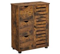Vasagle Storage Cabinet 3 Drawers 1 Door Rustic Brown