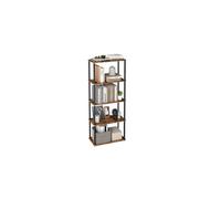 VASAGLE Superfast Toolless Assembly, 5-Tier Storage Shelf, Standing Shelving Unit, 60 x 23.8 x 139 cm, Living Room, Bedroom, Kitchen, Rustic Brown and