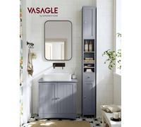 Vasagle Tall Bathroom Cabinet, Slim Bathroom Storage Cabinet