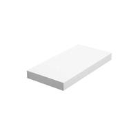 VASAGLE Wall Shelves, Floating Shelves, Wall Mounted, 20 x 40 x 3.8 cm, for Picture Frames, Wall Decor, Living Room, Study, Kitchen, White CUSTOS Collection LWS24WTV1