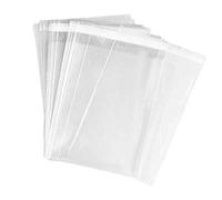VASANA 100PCS 5x7Inch Self Adhensive Reuseable Plastic Clear Flat Cello/Cellophane Gift Wrapper Food Storage Packing Bags Treat Bag For Bakery Candle Cookie Basket Tea Supplies