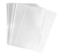 VASANA 100x Clear Flat Cello/Cellophane Treat Bag 6x8 inch(1.2mil) Gift Basket Supplies Wrapping Pouches for Candy Cookie Snack Chocolates
