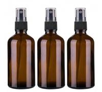 VASANA 250ml/8.5oz Refillable Empty PET Plastic Spray Bottle Fine Mist Sprayers with Black Sprayer For Cosmetic Toiletries Liquid Perfume Bottles Leak Proof Portable Travel Accessories Pack of 3