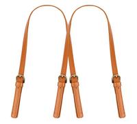 VASANA 2PCS 67-71 CM/26-27 Inch Universal Bag Straps Replacement Imitation Leather Sewing Shoulder Bag Straps Adjustable Handbags Strap with Adjustable Buckle for Bag Handbag Handle(Brown)