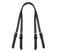 VASANA 2PCS Universal Bag Straps Replacement Leather Shoulder Bag Straps Adjustable Handbags Strap Replacement with Adjustable Buckle for Bag Handbag Handle (UKZ75356B)