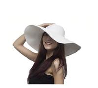 VASANA Women's Large Wide Brim Floppy Sun Hat, White