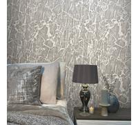 Vasari Enzo Carrara Marble Grey & Whote Italian Heavyweight Wallpaper 538151
