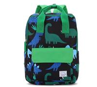 VASCHY Children's Backpack Boys Girls Cute Waterproof Lightweight Backpack Preschool School Bag Single Kindergarten with Chest Strap Dinosaur Pencil Case, Green Dinosaur, One Size, Casual