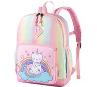 VASCHY Children's Backpack, Schoolbag Boys Kindergarten 4-6 Years Cute Lightweight Waterproof Unicorn Backpack for A4 Primary Folders Preschool with Chest Strap, Kitten, Taille unique, Casual
