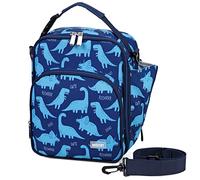 VASCHY Insulated Lunch Bag, Portable Reusable Lunch Bag with Pockets for Bottles, Lunch Bag for School and Picnic (Blue)
