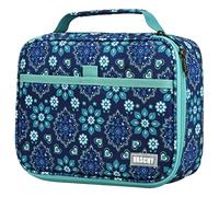 VASCHY Large Pencil Case, Pen Pouch Bag with Detachable Layers Girls Aesthetic Maker Holder with Big Compartment and Top Handle Desk Organizer for Women College Office(Blue Snowflake)