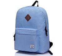 VASCHY School Backpack, Lightweight Water Repellent Backpack Men School Bag Women Children Boy Leisure for Girl School High School Teenagers College Business Travel, lavender, M, Backpacks Handbags