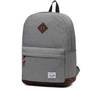 VASCHY School Backpack Unisex Classic Lightweight Tear Resistant Water Resistant for 15 inch Laptop, 01-Charcoal Grey, Taille unique, Bag