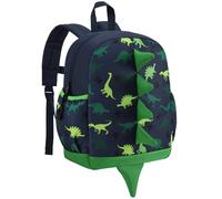 VASCHY Small Toddler Backpack for Boys, Cute 12in Mini Backpack with 3D Design for 2-4 Years Baby Kids School Bag Kindergarten Daycare with Chest Buckle, Green Dinosaurs