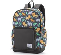 VASCHY Toddler Kids Backpacks, Cute Lightweight School Bag Water Resistant Preschool Backpack for Boys with Chest Strap Baby Lions