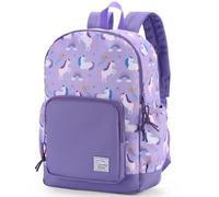 VASCHY Toddler Kids Backpacks for Girls, Cute Lightweight School Bag Water Resistant Preschool Backpack for Children with Chest Strap Unicorns