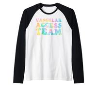 Vascular Access Team Nursing RN Nurse Appreciation Groovy Raglan Baseball Tee