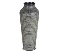 Vase 20 x 20 x 49.5 cm Black Aluminium
