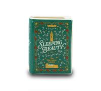Half Moon Bay | Decorative Book-Shaped Flower Vase | Whimsical Regal Fantasy Storybook | 5.5 Inch | Ceramic Sleeping Beauty | Green and Cream