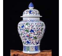 Vase Ceramic Vase Rustic Home Decor Decorative Vase Rustic Decorated Binaural Dragon Vase Blue And White Vase For Living Room Bedroom Kitchen,A,B (Grey Wolf)