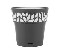 Vase Cloe With Reserve Diameter 30 cm Graphite Gray Stefanplast