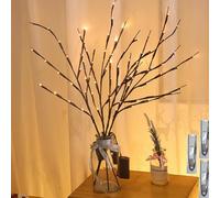 Vase Filler Willow Tree Artificial Little Twig,Twinkle Artificial Twig Vase with Illuminate,Lighted Branches for Vases Lighted Branches for Indoor Party (3)