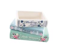 Vase Flower Pot Decor Small Holder Ornament Book Shape Plant Pot Succulents Planter for Indoor Table Window