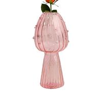 Vase For Flowers, Small Glass Bud Vase For Flowers - Elegant Interior Decorations Center Pieces For Shelf Dining Room Window Sill Bedroom