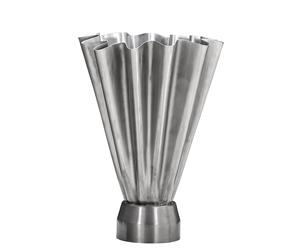 Vase HDFlood Narrow Brushed Silver Finish house doctor