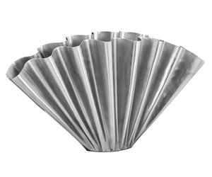 Vase HDFlood Wide Brushed Silver Finish house doctor