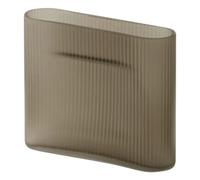 Muuto - Ridge Vase Frosted Glass 16,5 cm, Taupe - Taupe