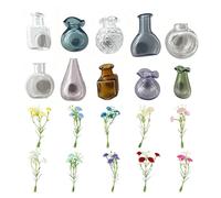 Vase Shaped Fridge Magnets - 10 Pieces Glasses Strong Magnet Decoration,Locker Magnets,for Kitchen Refrigerator Office School Home Whiteboard