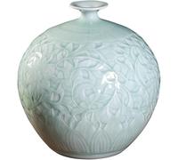 Vase Tabletop Ceramic Blue Vase Living Room Crafts Ornaments