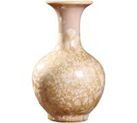 Vase Tabletop Decorative Ceramic Living Room Crafts Ornaments Yellow Glazed(A-w17 X H29cm)