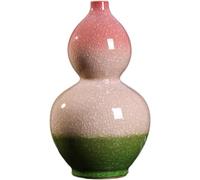Vase Tabletop Pink-green Gradient Cracked Glaze Ceramic Living Room Decorative Ornaments(E-w18 X H32cm)