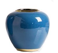Vase Vase Vintage Phnom Penh Blue Ceramic Vase Desktop Dried Flowers Flowers Ceramic Artwork Creative Flower Arrangement Vase Decorative Flower Vase-C:High 34 Cm-B:High 25 Cm,One Color-A:High 18 cm