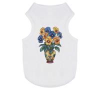 'Vase with Pansy flowers' Pet Dog/Cat T-Shirt (PT00135792)