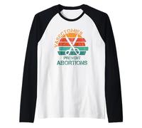 Vasectomies Prevent Abortions Retro Pro Choice Feminist Raglan Baseball Tee