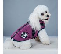 VasedGins Dog Winter Coat Waterproof Dog Clothes Coat Warm Winter Jacket With Harness For Small Medium Large Clothes Small Dogs Coat Waterproof Winter Jacket Warm Vest,M,Purple