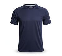 Vasego - 1 Pack Men’s Slim Fit Athletic Running T-Shirt - 100% Polyester Moisture-Wicking Tee with Reflective Safety Strips for Night Running - Pullover Crew Neck Performance Top - (Navy,XXL)