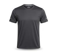 Vasego - 1 Pack Men’s Slim Fit Athletic Running T-Shirt - 100% Polyester Moisture-Wicking Tee with Reflective Safety Strips for Night Running - Pullover Crew Neck Performance Top - (Brown,M)