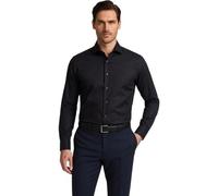 Vasego Formal Regular Fit Long Sleeve Button Down Collar Black Shirt For Men, M