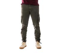 Vasego Men's Cargo Trousers - Durable Work Pants for Men with 6 Pockets - Loose Fit Men's Work Trousers - Camping Hiking Trousers | Colour: Grey, Size: 34