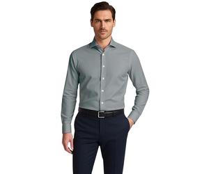 Vasego Men's Formal Dress Shirt - Regular Fit Long Sleeve Button-Down Collar Shirt, Wrinkle-Resistant Cotton Blend, Business Casual Office Wear - Ideal for Work, Wedding, Party, Or Daily Outfits