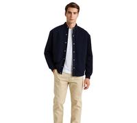 Vasego Regular Fit Long Sleeve Button Down Collar Oxford Shirt for Men | Comfortable and Breathable Light Stretch Casual Stylish Cotton Shirt for Everyday Wear Navy