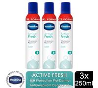 Vaseline Active Fresh Aerosol Anti-Perspirant Deodorant, 250ml